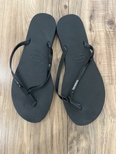 Havaianas metallic black for sale  FAREHAM
