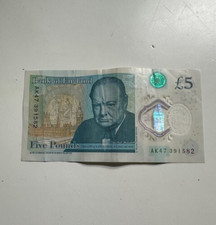 Usado, AK47 £5 genuíno GBP libra esterlina nota real MUITO RARO número de série AK47 391582 comprar usado  Enviando para Brazil
