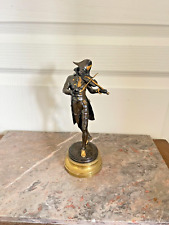 Antique bronze violinist d'occasion  Expédié en Belgium