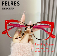 Óculos de leitura feminino olho de gato azul luz bloqueio moda óculos armação completa comprar usado  Enviando para Brazil
