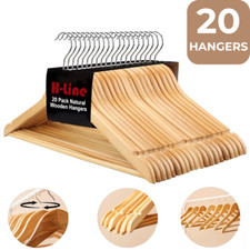 Wooden coat hangers for sale  WEMBLEY