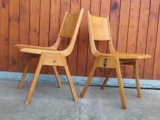 Silla apilable de diseño silla de comedor de madera contrachapada sillas vintage años 60 1/26 segunda mano  Embacar hacia Mexico