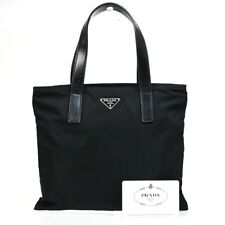 Bolsa de mão PRADA MILANO logotipo Tessuto couro náilon preta feita na Itália 67EB286 comprar usado  Enviando para Brazil