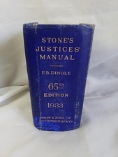 Stones justice manual for sale  NORWICH