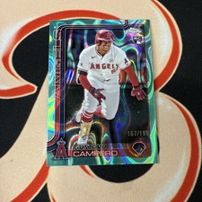 Refrator 2025 Topps Chrome Aqua Lava /199 Gustavo Campero  comprar usado  Enviando para Brazil