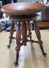 Antique piano stool for sale  Vale