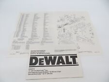 Dewalt tool instruction for sale  Central Point