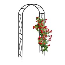 Pergola kolumnowa trejaż na pnącza łuk ogrodowy czarny pergola ogrodowa żelazo, używany na sprzedaż  Wysyłka do Poland