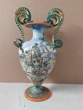 Vaso istoriato ceramica usato  Italia