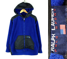 Casaco polo masculino vintage esporte Ralph Lauren jaqueta de lã azul marinho com capuz tamanho G comprar usado  Enviando para Brazil