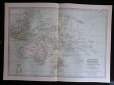 Edwardian oceania map for sale  NORWICH