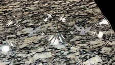 Clear glass etched for sale  Port Huron