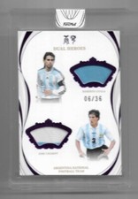 2022 Fansmall Argentina Jersey Card : Roberto Ayala / Jose Chamot #06/36 comprar usado  Enviando para Brazil