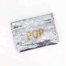 Bolsa de maquiagem feminina lantejoulas prata/ouro pop/clink alça festa festiva clutch comprar usado  Enviando para Brazil