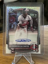 2025 Bowman Chrome Daiber De Los Santos SP MOJO refrator AUTO #BMA-DD gêmeos🔥⚾ comprar usado  Enviando para Brazil