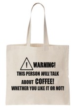 Coffee tote bag for sale  ENFIELD