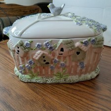 Antiga sopa de porcelana Gibson Tureen com tampa e concha para casa doce lar primavera casa de pássaros , usado comprar usado  Enviando para Brazil