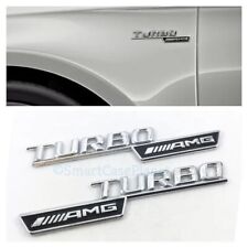 2 x Emblema Logo Turbo AMG lateral para Mercedes Benz adhesivo comprar usado  Enviando para Brazil