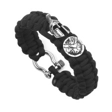 Pulseiras masculinas feitas à mão capacete de corda Spartan Paracord sobrevivência ao ar livre comprar usado  Enviando para Brazil