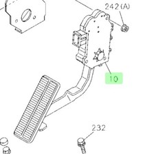 Accelerator pedal for d'occasion  Expédié en Belgium