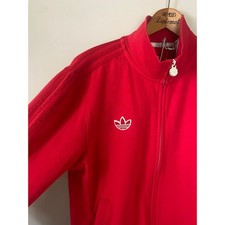  Jaqueta Adidas Trefoil Firebird vermelha exclusiva com listras vermelhas tamanho G masculina*, usado comprar usado  Enviando para Brazil