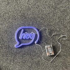Neon hey sign for sale  LLANYMYNECH