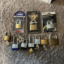 Lot misc padlocks for sale  Justin