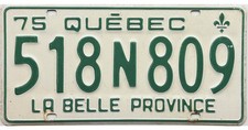 quebec license plate for sale  Fitchburg