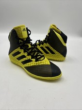 Tênis de luta Adidas Mat Wizard 4 AC8708 masculino malha amarela atlética tamanho 6, usado comprar usado  Enviando para Brazil