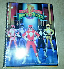 Pasta MIGHTY MORPHIN POWER RANGERS 1993 Vintage 3 Furos Papel CADERNO ESPIRAL comprar usado  Enviando para Brazil
