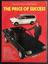 Suplemento especial para revista VAUXHALL Motor 1977 DTV Rally Chevette teste Firenza comprar usado  Enviando para Brazil