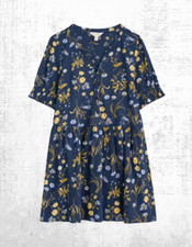 Túnica Jersey Feminina Ex Seasalt Manga Curta em Carneiro Floral Botânico Marinho, usado comprar usado  Enviando para Brazil