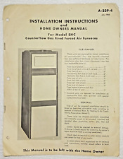 Installation instruction manua for sale  Fort Scott