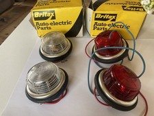 Używany,  4 BRITAX OKRĄGŁE GUMOWE LAMPY MARKEROWE CZERWONO-BIAŁE / PRZEZROCZYSTE. Nieużywany w pudełku na sprzedaż  Wysyłka do Poland