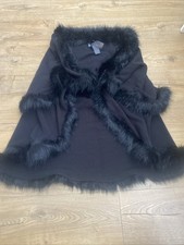Black fur cape for sale  CLACTON-ON-SEA