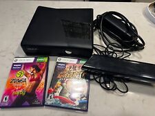 Usado, Console Xbox 360 S pacote fino, Kinect, cabos + dois jogos testados e funcionando comprar usado  Enviando para Brazil