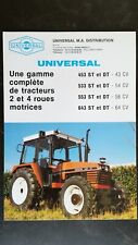 Brochure tracteurs universal d'occasion  Carvin