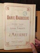 Jules massenet marie d'occasion  Rennes