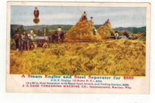 Postcard case threshing for sale  La Crosse