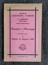 Opuscolo annunzio fiume usato  Treviso