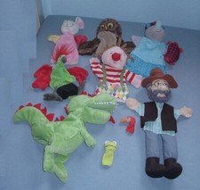 Handpuppen clown drache gebraucht kaufen  Augsburg