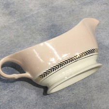 Vela American Limoges Federal Gravy Boat coral rosa ouro 22K em perfeito estado comprar usado  Enviando para Brazil