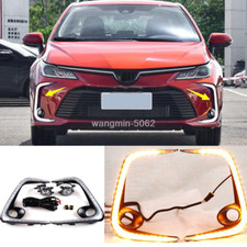 Usado, 2019-2020 para Toyota Corolla Altis LED DRL luzes de neblina diurnas k Harnes  comprar usado  Enviando para Brazil