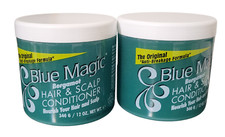 2 peças condicionador Blue Magic (verde) original anti-quebra cabelo e graxa couro cabeludo comprar usado  Enviando para Brazil