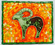 Mosaic glass surround for sale  LIGHTWATER