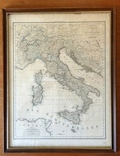 Carta mappa geografica usato  Trieste