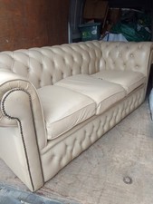 Chesterfield leather sofa for sale  BLACKPOOL