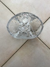 Vintage crystal basket for sale  LEATHERHEAD