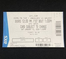 Ufc fight night for sale  Las Vegas