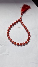 Contas de Mala Meditação Coral Vermelho Fresco Natural Mão Japa Mala Guru Mala comprar usado  Enviando para Brazil
